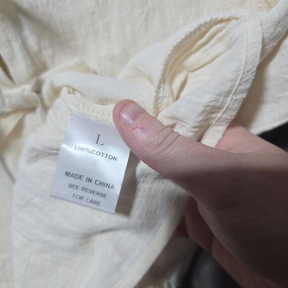 Wishlist Bow Beep Cream Peplum Tank Top - Picture 6 of 6